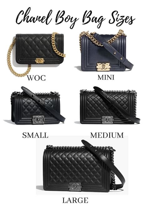 chanel mini boy bag size